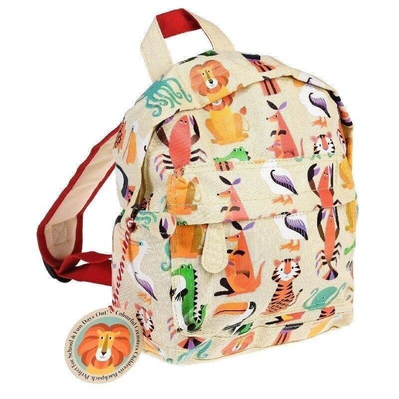 Mini Children's Backpack - Colourful Creatures