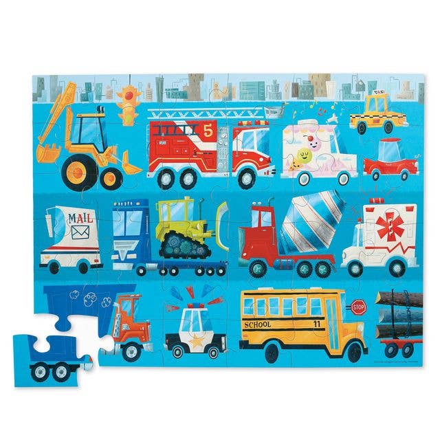 Crocodile Creek 36pc Jigsaw Puzzle - Vehicles