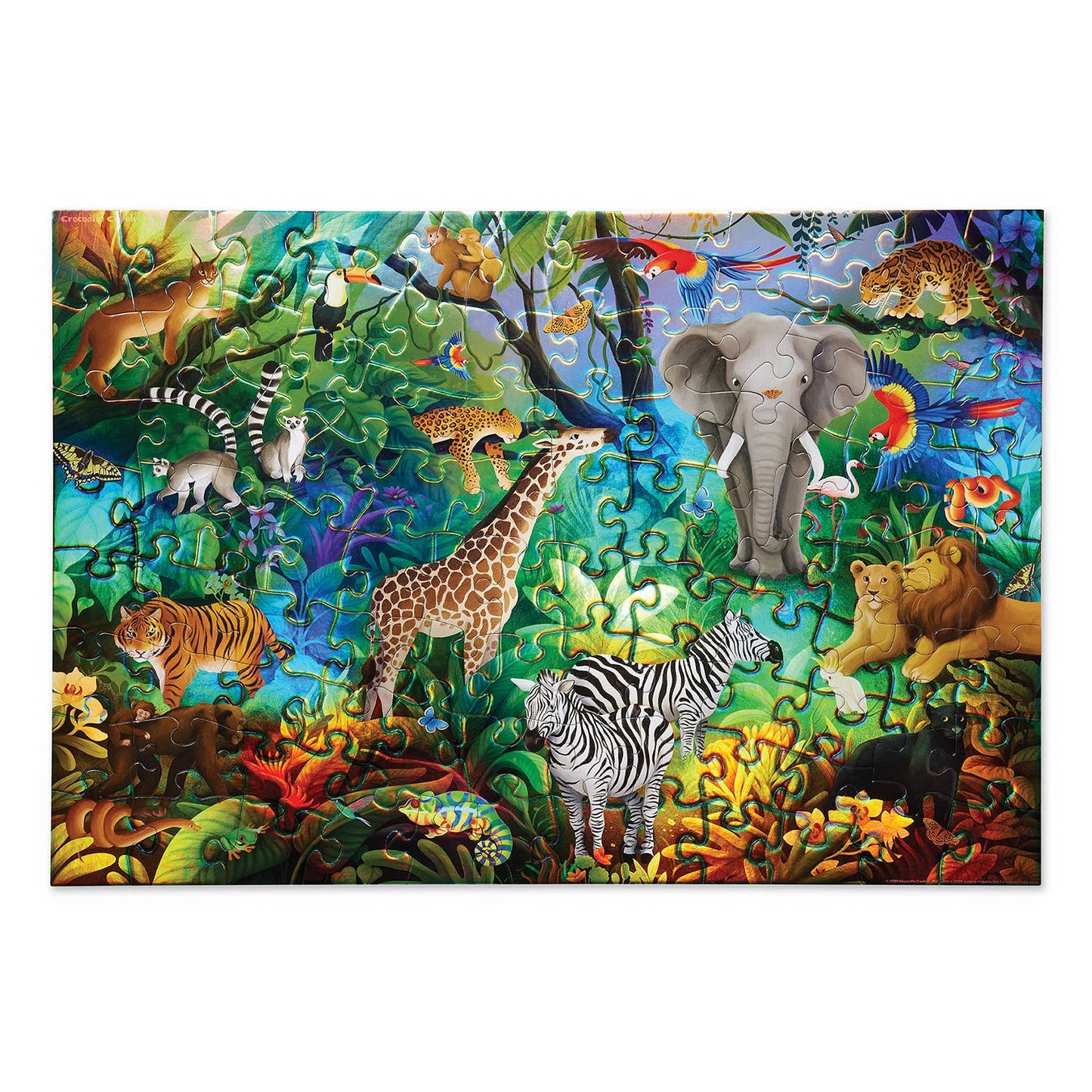 Crocodile Creek 50-pc Puzzle Holographic - Jungle Paradise