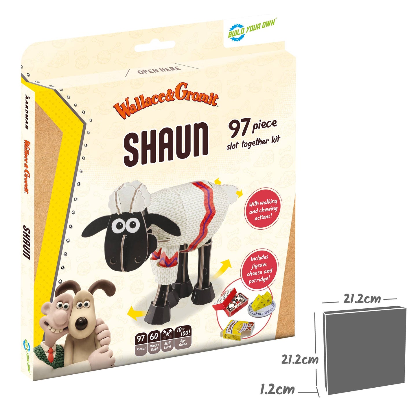 Build Your Own Wallace & Gromit, Shaun - Craft Kit