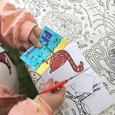 Colour-in Card Book - Pop-up Animals