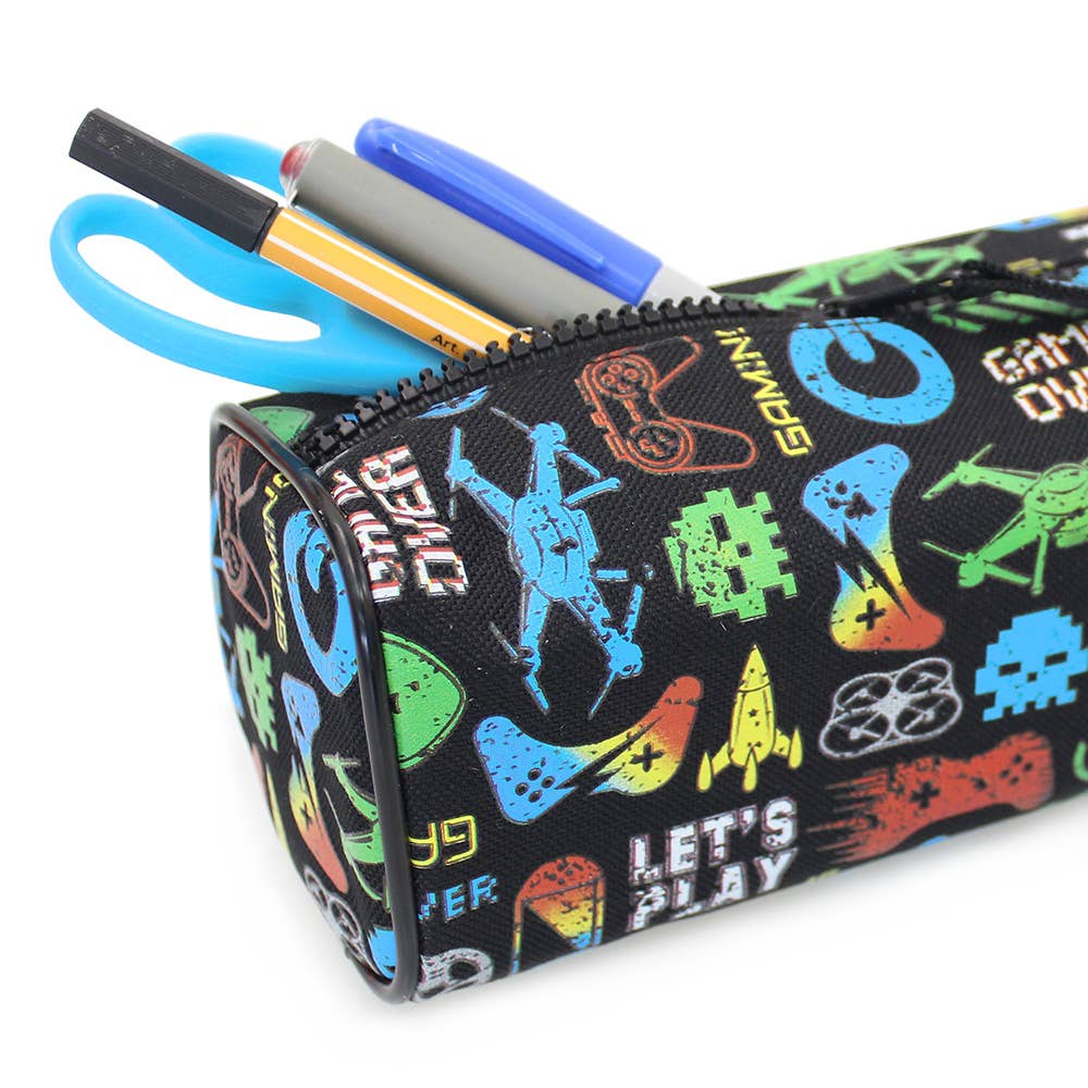 Gamer Over Pencil Case Black Barrel