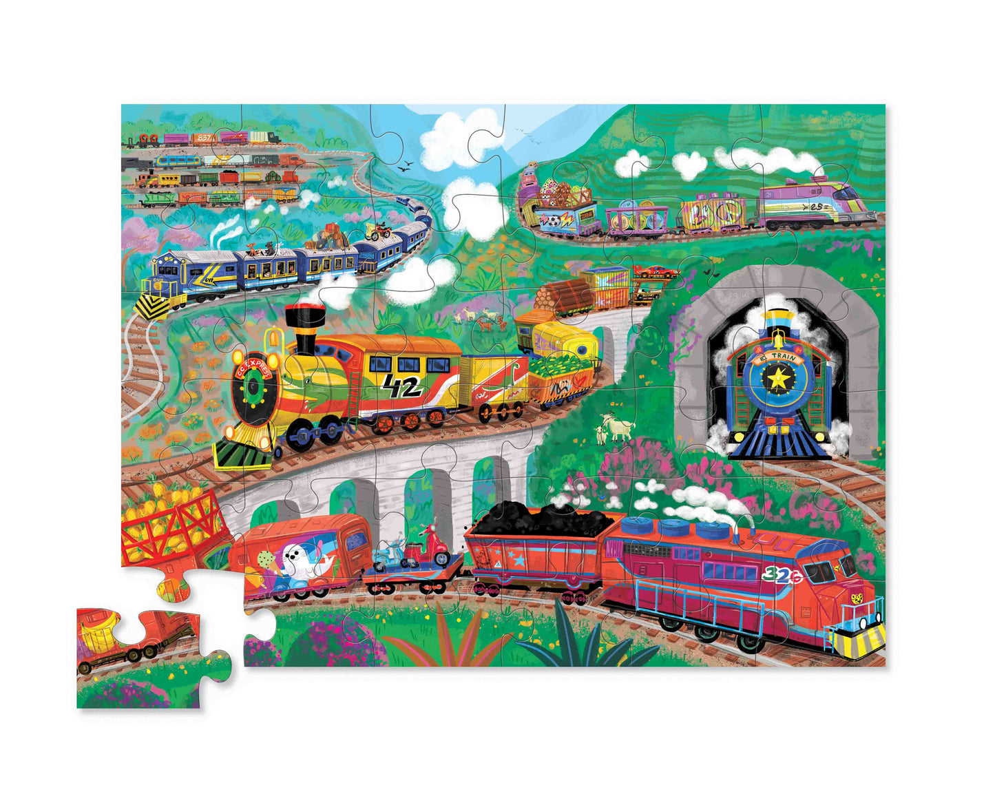 Crocodile Creek 36pc Jigsaw Puzzle - All Aboard