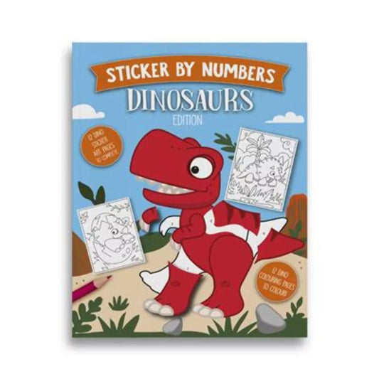 Dino Sticker by Number Book