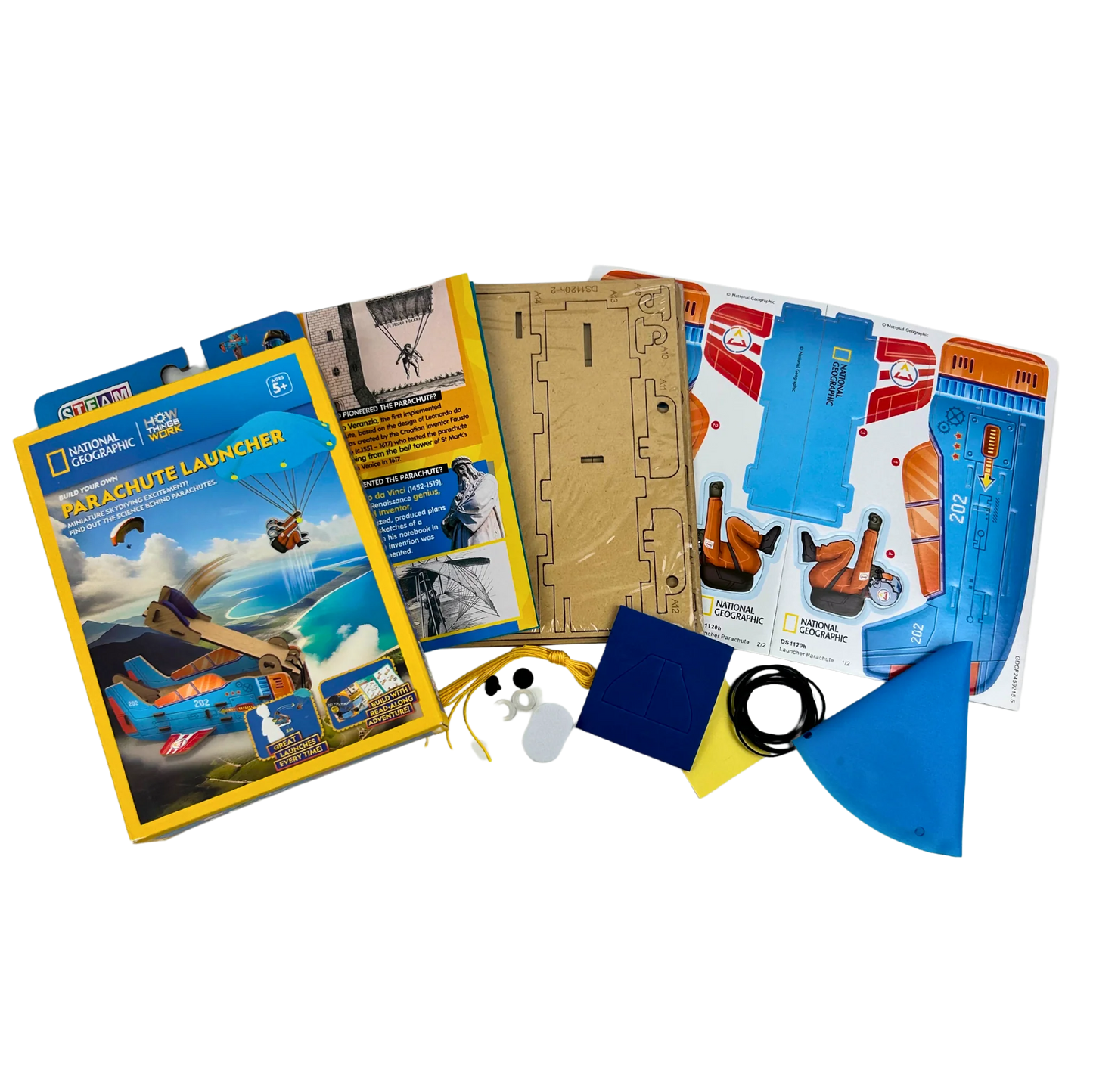National Geographic Parachute Launcher Building Kit
