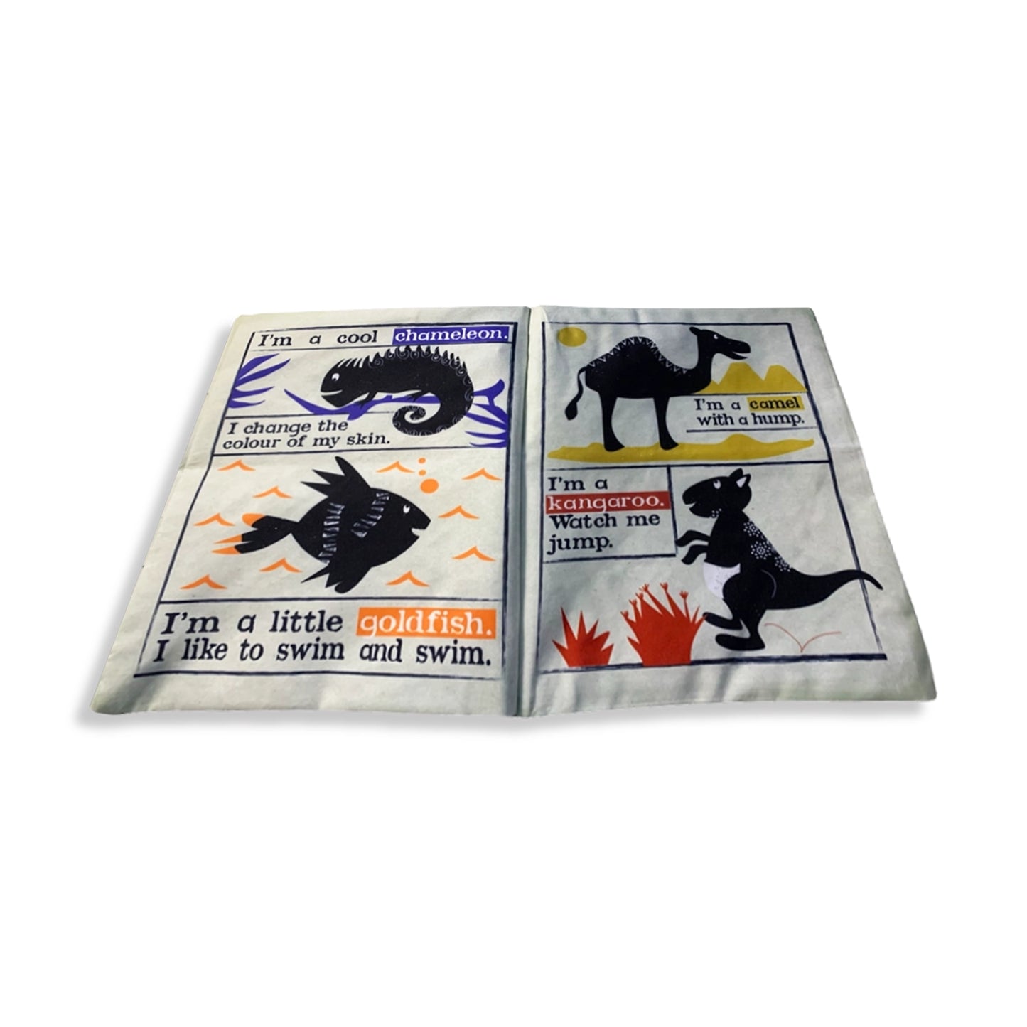 Nursery Times Crinkly Newspaper - Simply Creatures - Jo & Nic's Crinkly Cloth Books - The Forgotten Toy Shop
