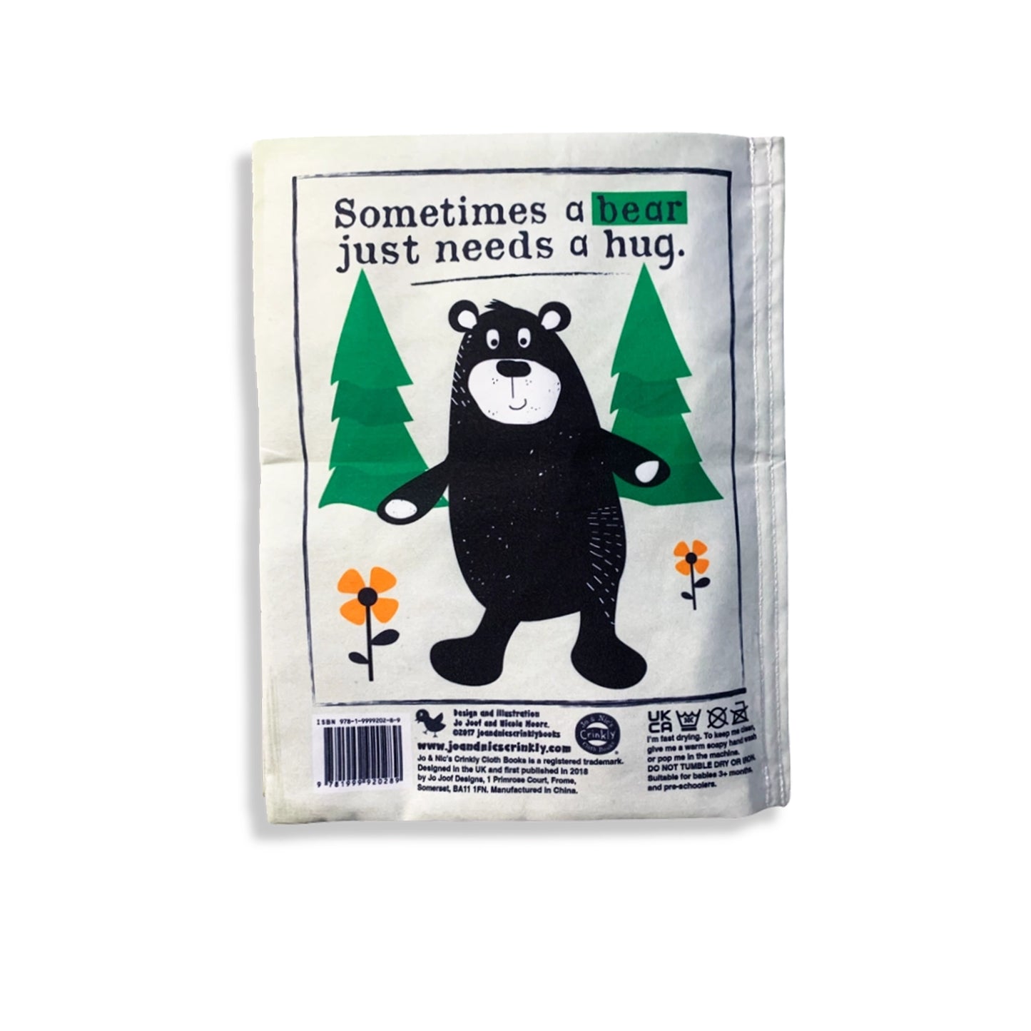 Nursery Times Crinkly Newspaper - Simply Creatures - Jo & Nic's Crinkly Cloth Books - The Forgotten Toy Shop