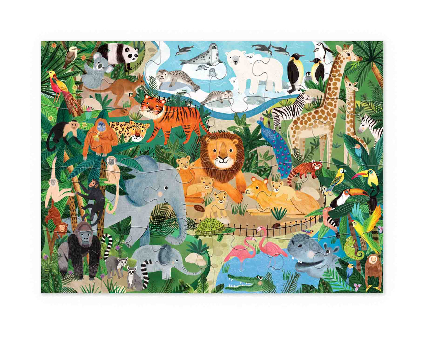Crocodile Creek 24-pc Puzzle - Zoo