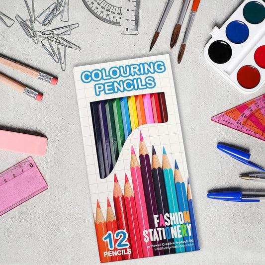Colouring Pencils Set Kids Adults School Arts & Craft 12pk