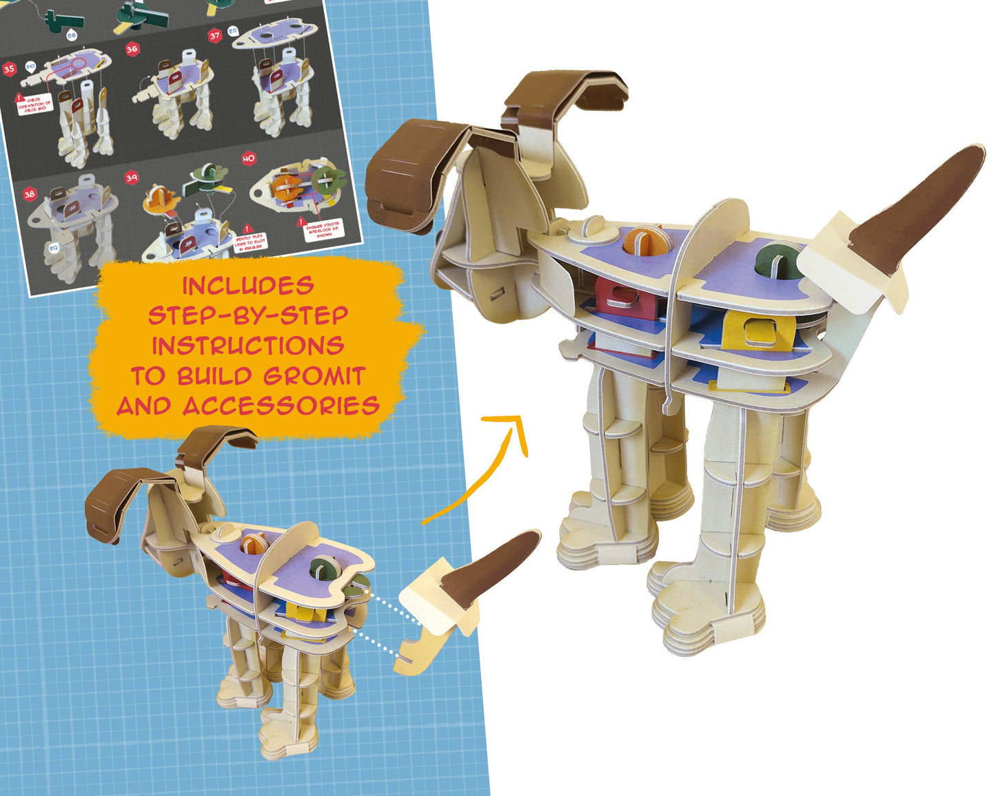Build Your Own Wallace & Gromit, Gromit - Craft Kit