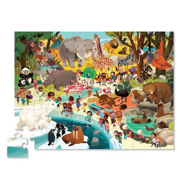 Crocodile Creek 48pc Jigsaw Puzzle - Day at the Zoo