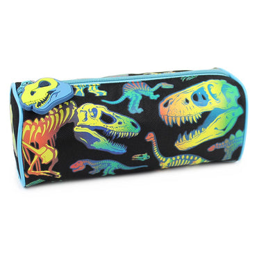 Dinosaurs Pencil Case in Black & Neon