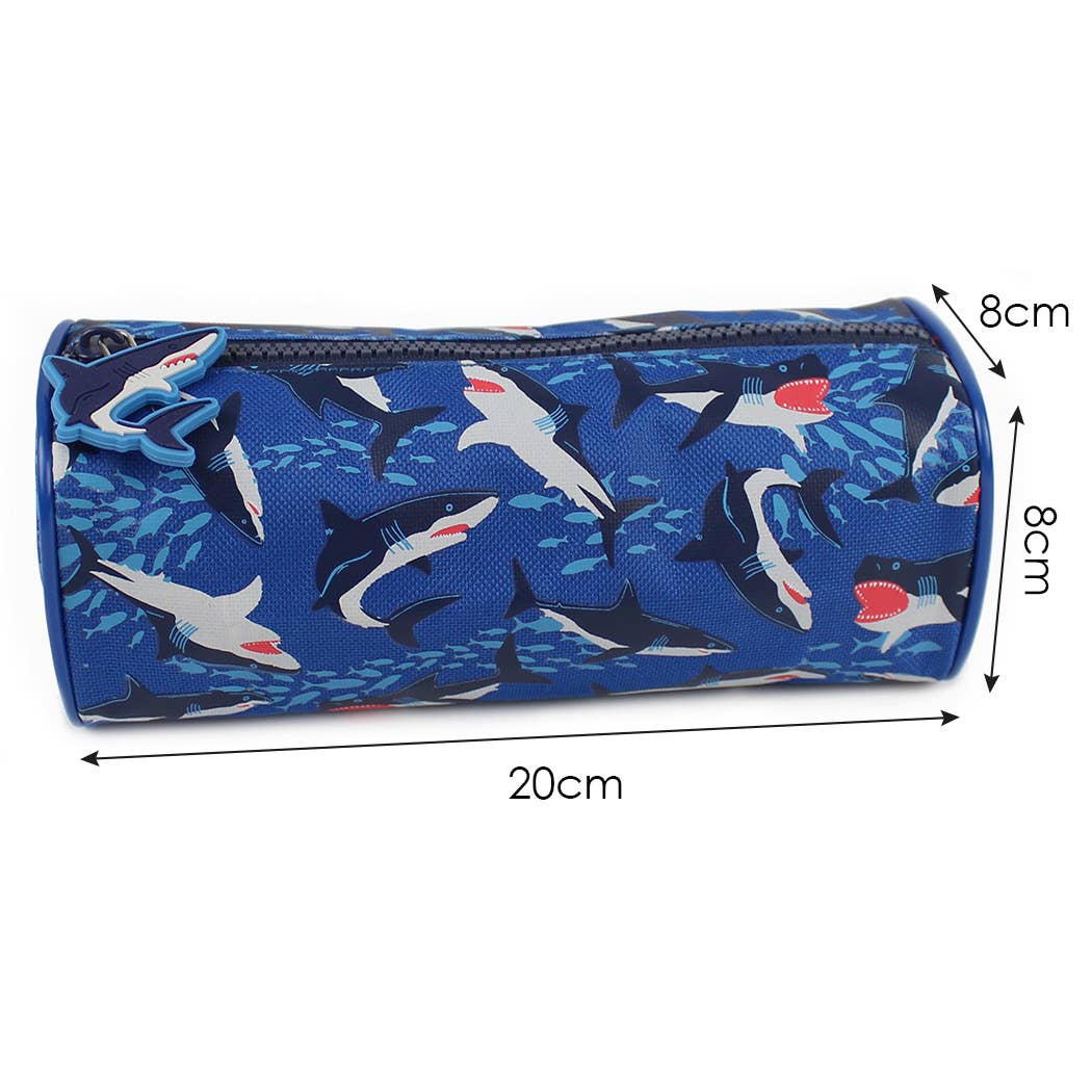 Sharks Pencil Case Blue