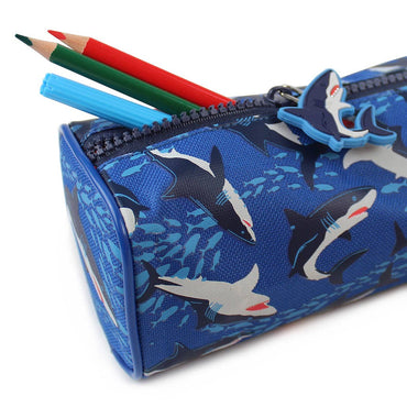 Sharks Pencil Case Blue