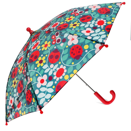 Children's Push-Up Umbrella - Ladybird
