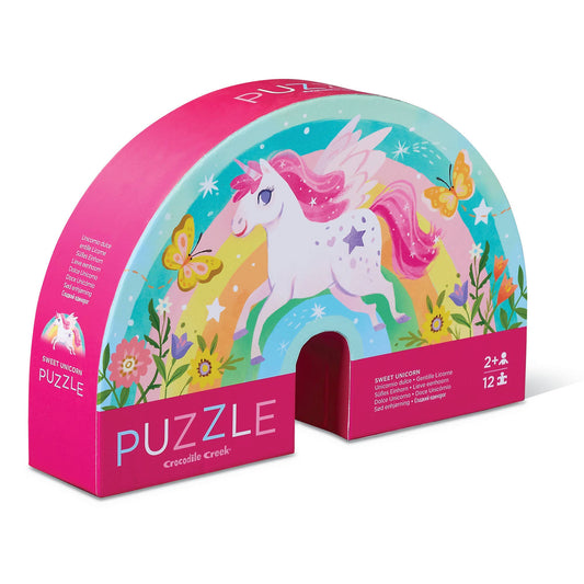 Crocodile Creek 12-pc Mini Puzzle - Sweet Unicorn