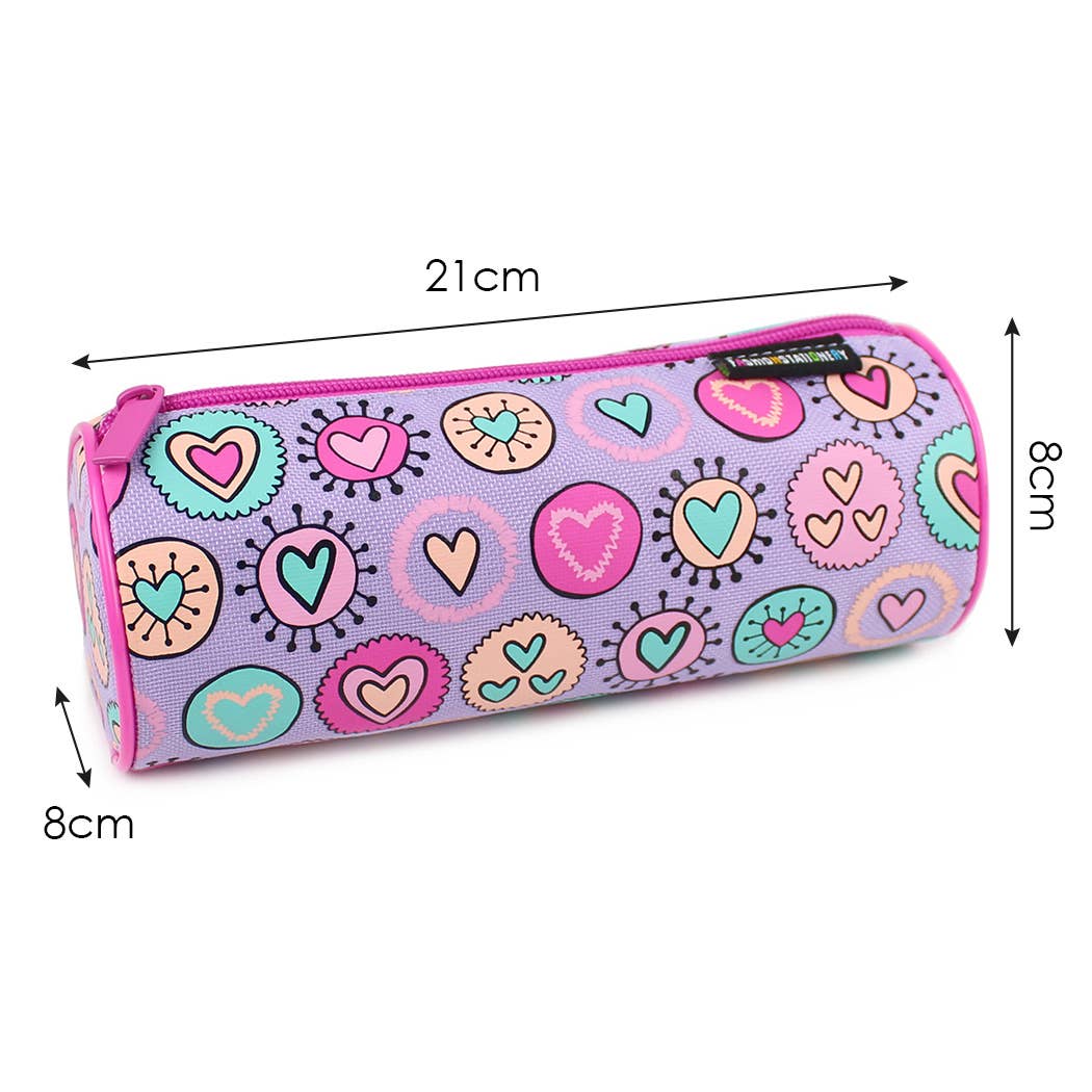 Hearts Lilac Pencil Case