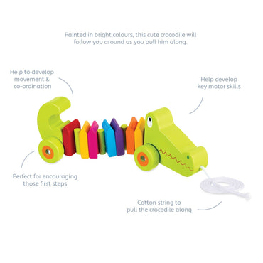 Crocodile Wooden Pull Along