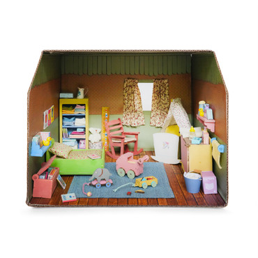 Dollhouse - Cardboard Room - Nursery