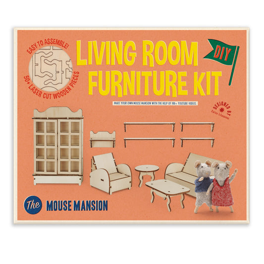 Dollhouse Furniture Kit - Living Room (Scale 1:12)