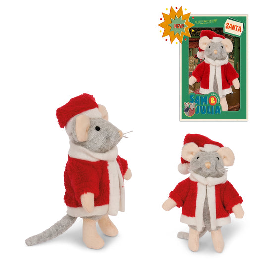 Little mouse doll Santa