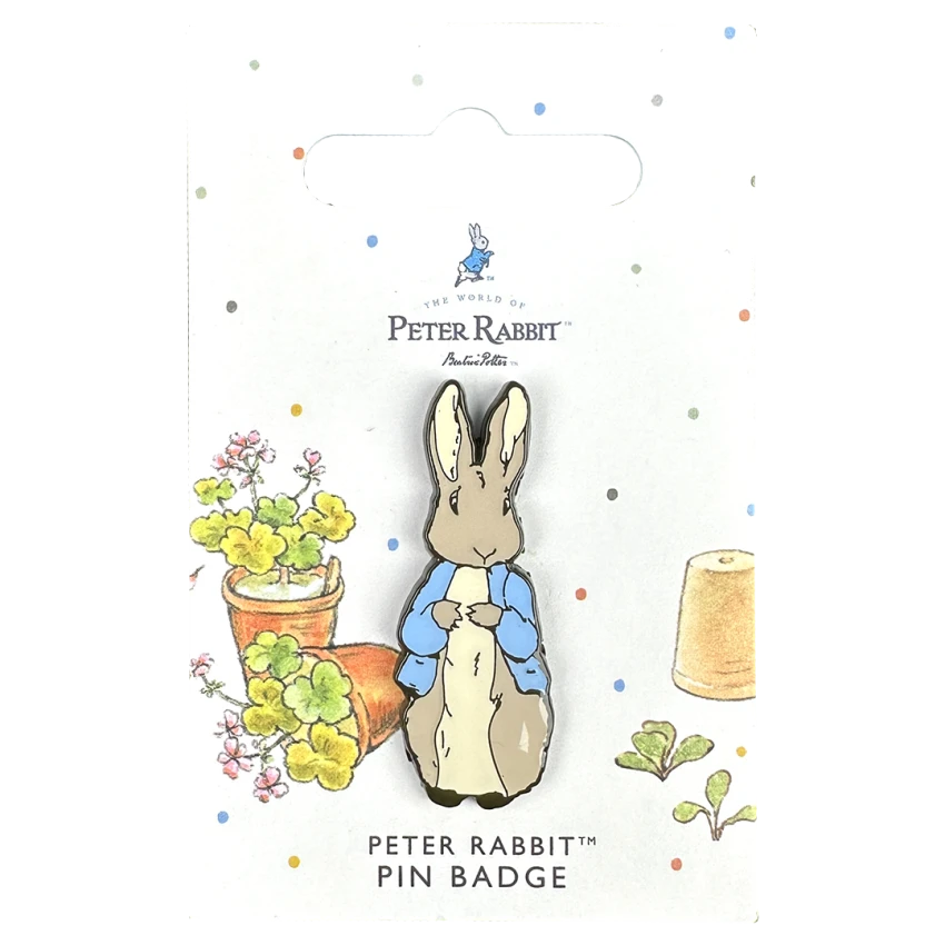 Peter Rabbit Standing Pin Badge