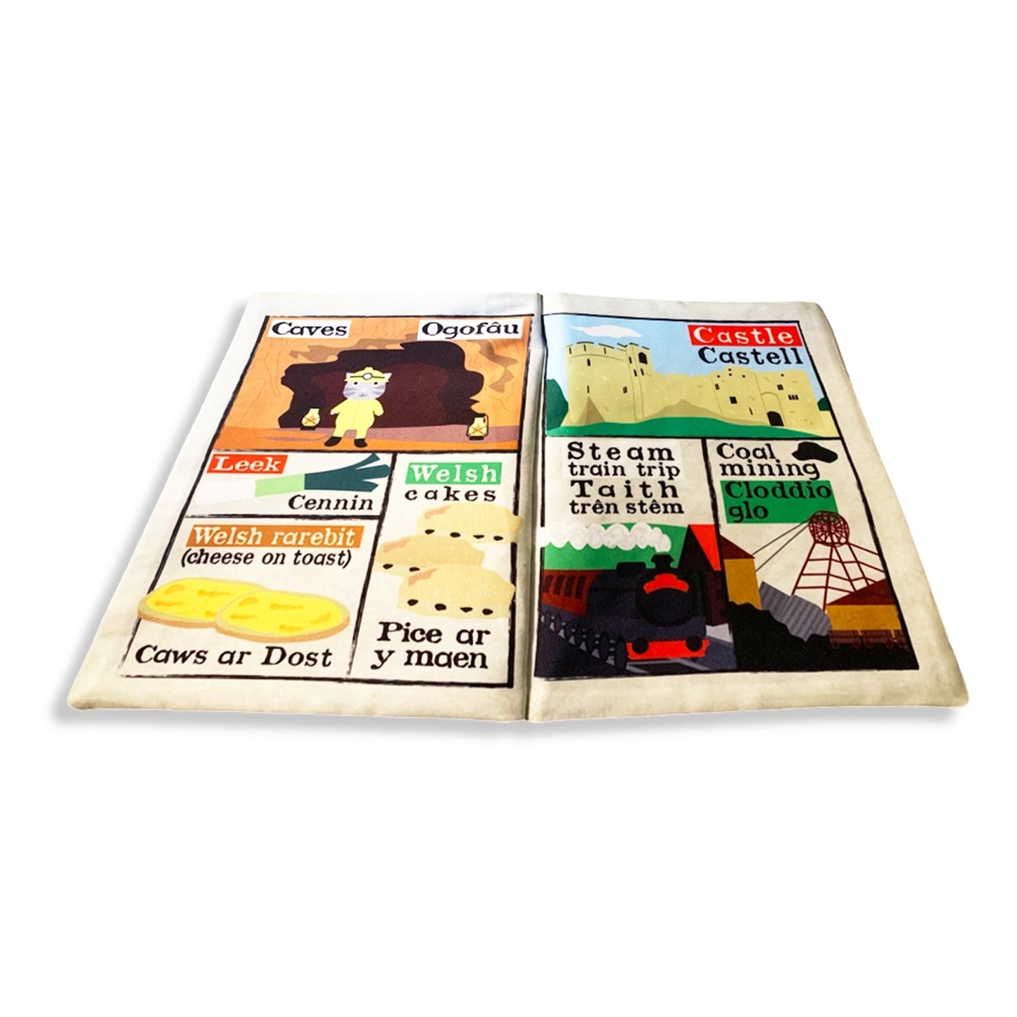 Nursery Times Crinkly Newspaper - Welcome to Wales - Jo & Nic's Crinkly Cloth Books - The Forgotten Toy Shop