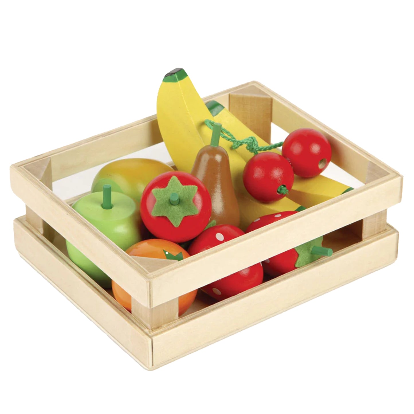 Wooden Food Crate - Fruit Salad