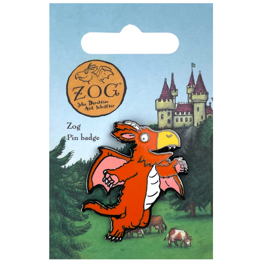 Zog Flying Pin Badge