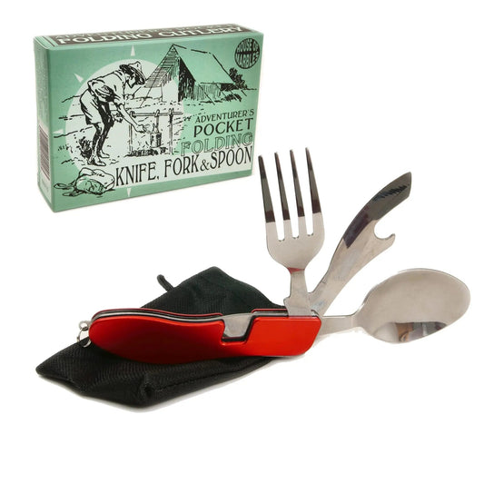 Adventurer's Pocket Knife, Fork & Spoon Set - House of Marbles - The Forgotten Toy Shop