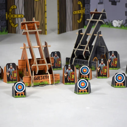 Catapult Champions: Cardboard Catapults Double Pack - The Toy Tribe - The Forgotten Toy Shop
