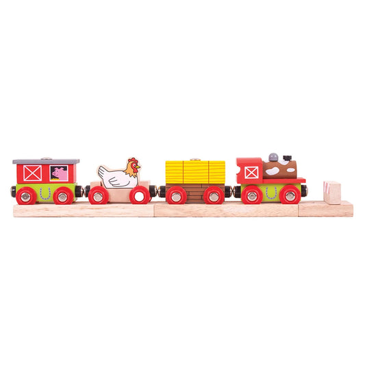 Farmyard Train - Bigjigs Toys - The Forgotten Toy Shop