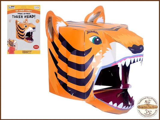 Make a 3D Full-Head Mask - Tiger - Fiesta Crafts - The Forgotten Toy Shop