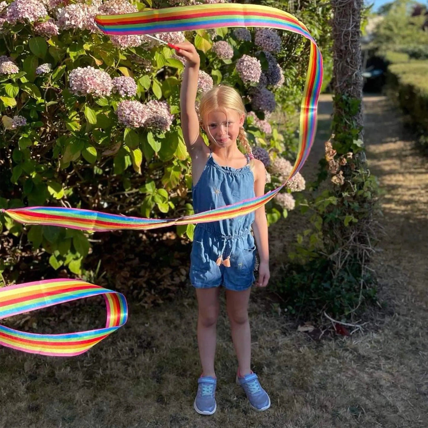 Rainbow Dancer Ribbon Wand - House of Marbles - The Forgotten Toy Shop