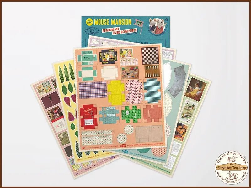 The Mouse Mansion Prints - Living Bedroom - Het Muizenhuis - The Forgotten Toy Shop