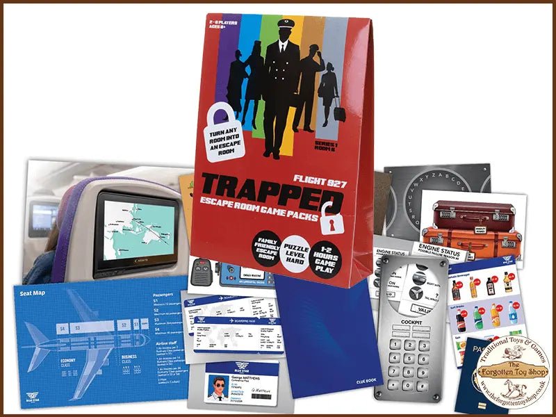 Trapped Escape Room Game - Flight 927 - Muddleit - The Forgotten Toy Shop