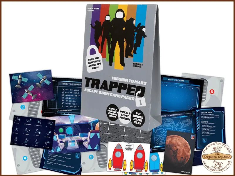Trapped Escape Room Game - Mission to Mars - Muddleit - The Forgotten Toy Shop