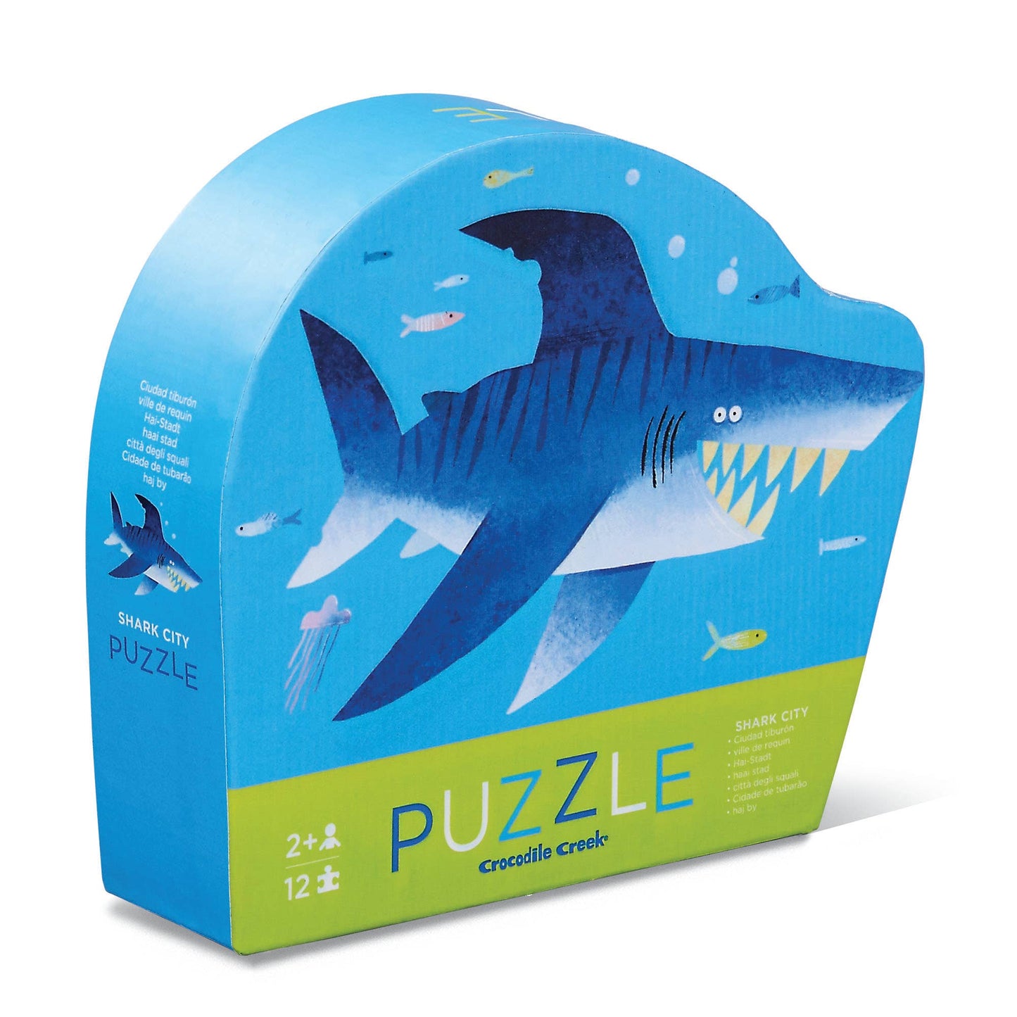 Crocodile Creek 12 piece Mini FSC Kids Puzzle Shark City