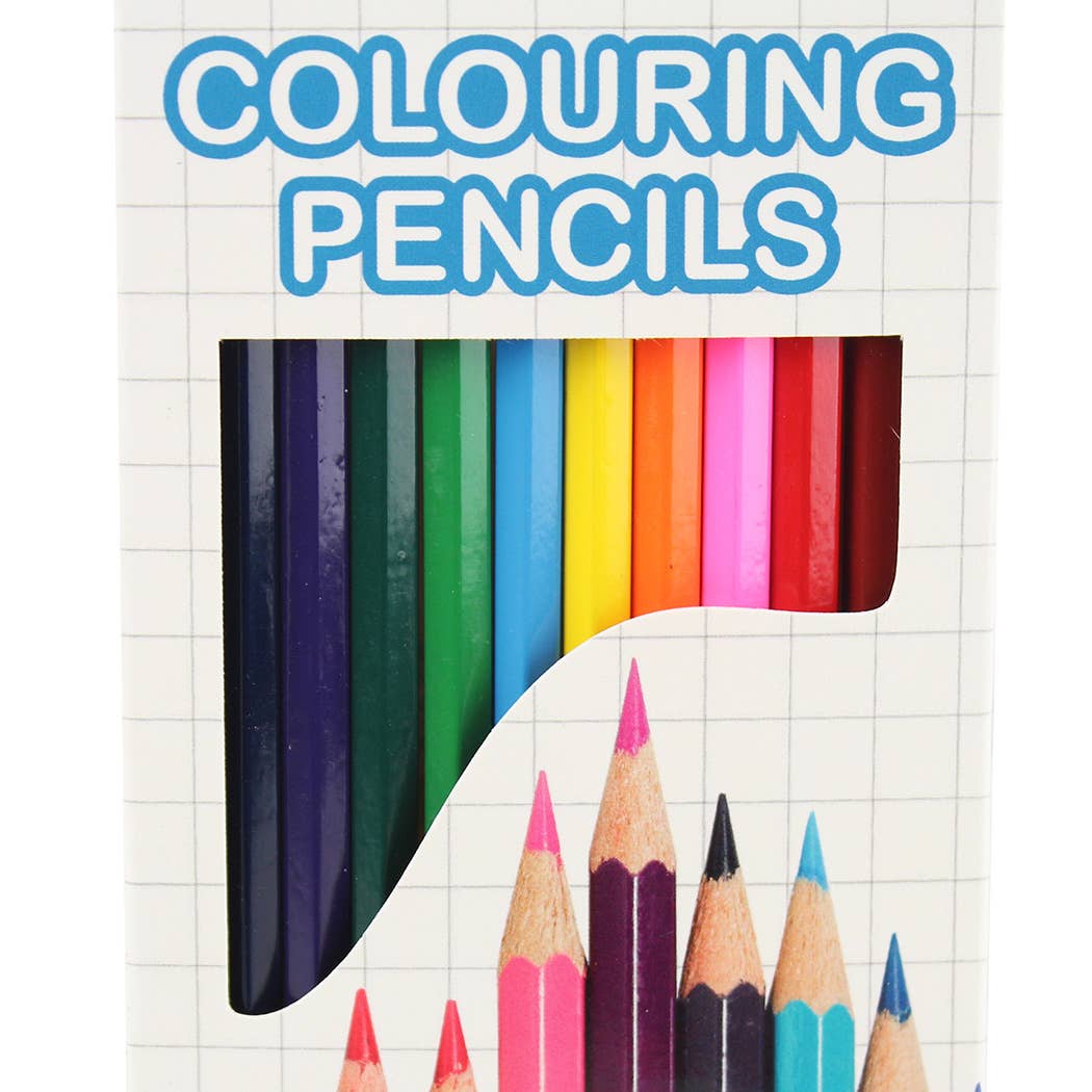 Colouring Pencils Set Kids Adults School Arts & Craft 12pk