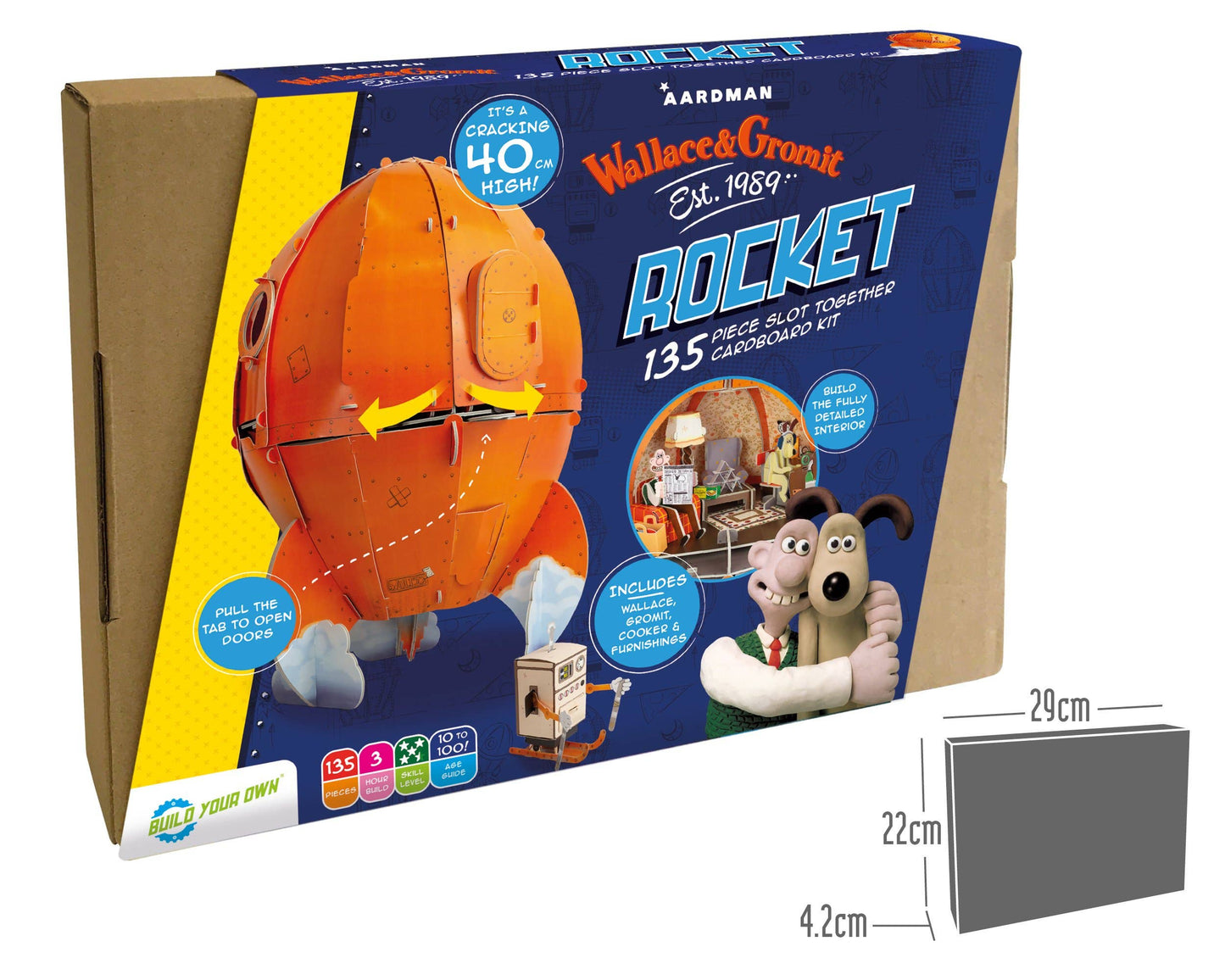 Build Your Own Wallace & Gromit Rocket - Eco-Friendly Kit