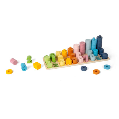 Wooden 1-10 Counting Board