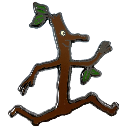 Stick Man Character Pin Badge