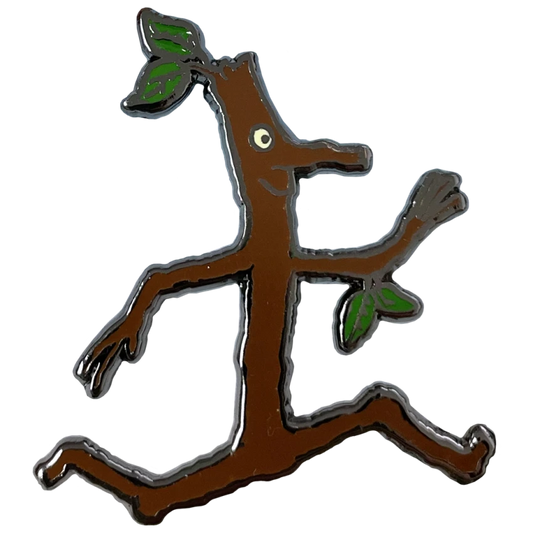 Stick Man Character Pin Badge