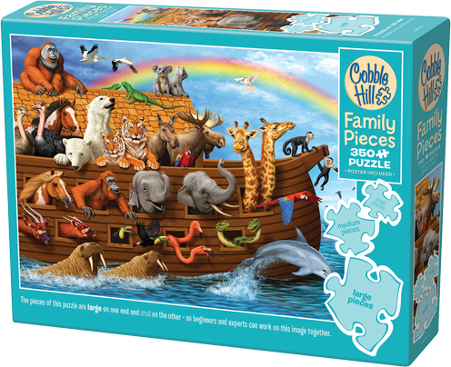Voyage of the Ark (Family) 350pc Cobble Hill Puzzle + Poster
