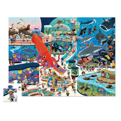 Crocodile Creek Day at the Aquarium 48 Piece Floor Puzzle