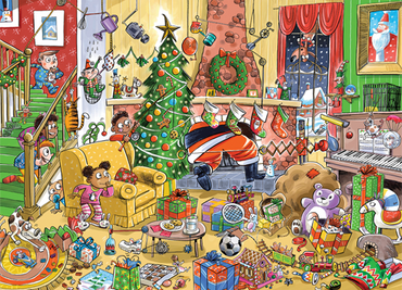Catching Santa (Family) 350pc Cobble Hill Puzzle + Poster