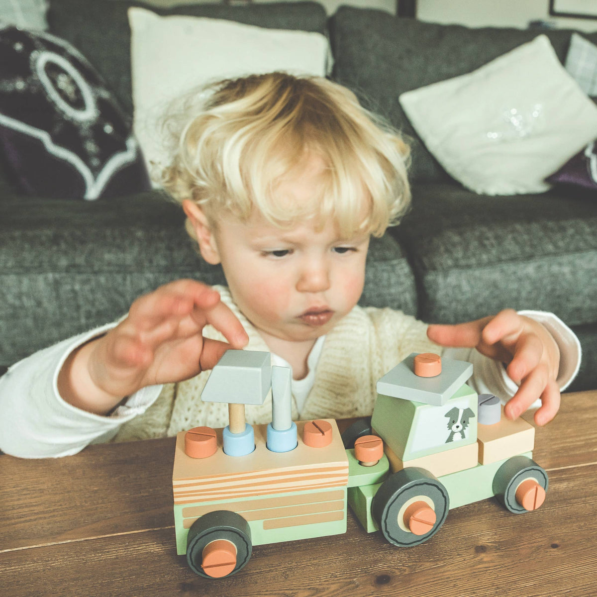 Buildable Wooden Tractor