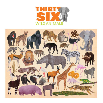 Crocodile Creek 100-pc Puzzle - Wild Animals