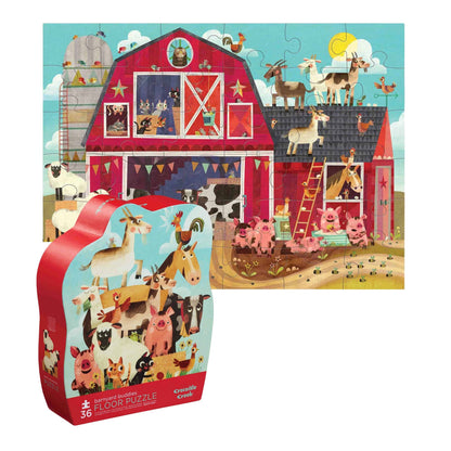 Crocodile Creek Barnyard 36 Piece Jigsaw Floor Puzzle FSC