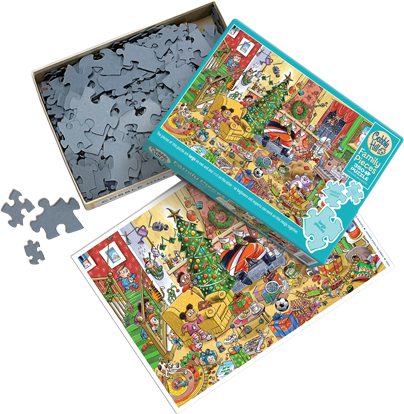 Catching Santa (Family) 350pc Cobble Hill Puzzle + Poster